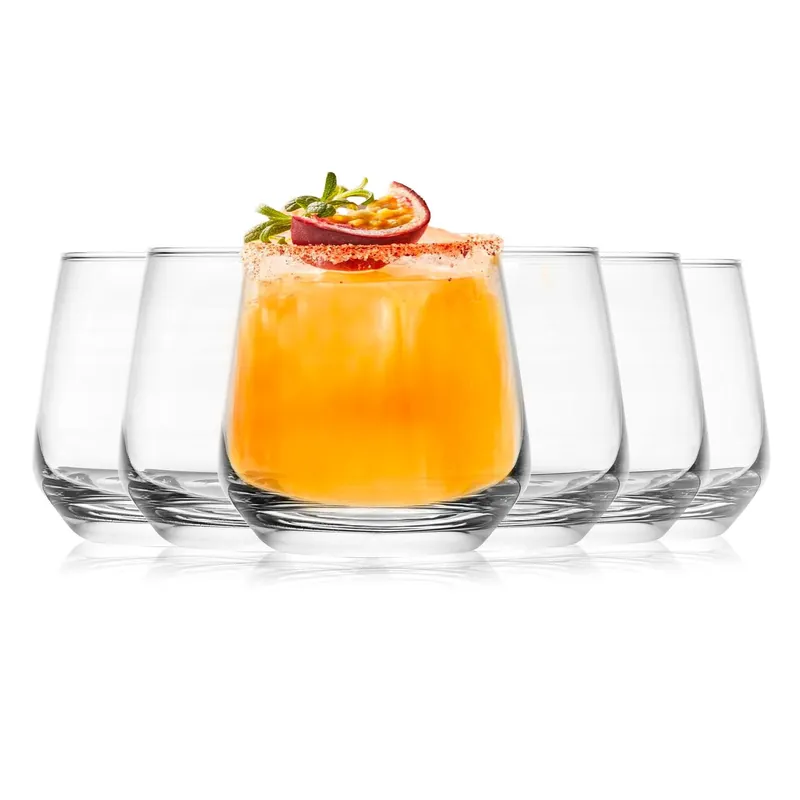 Szklanki niskie do whisky, soku, wody AMBITION Sparkle 345ml 6szt. Okazja