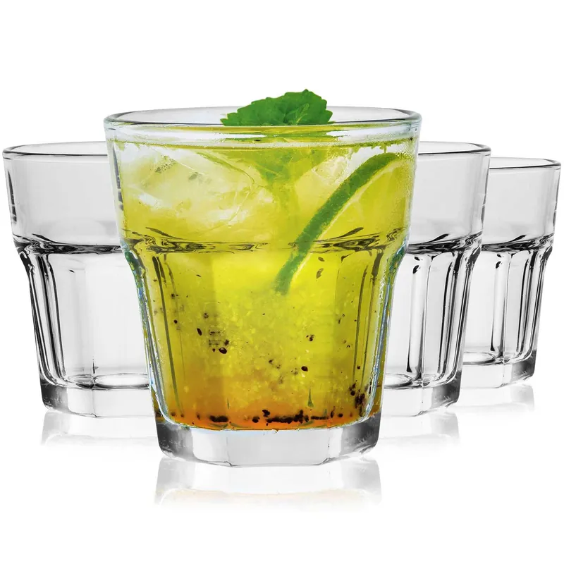Szklanki soft napojów soków Trend Glass / Glasset ALVA 230 / 280 ml 4szt. Wyprzedaż