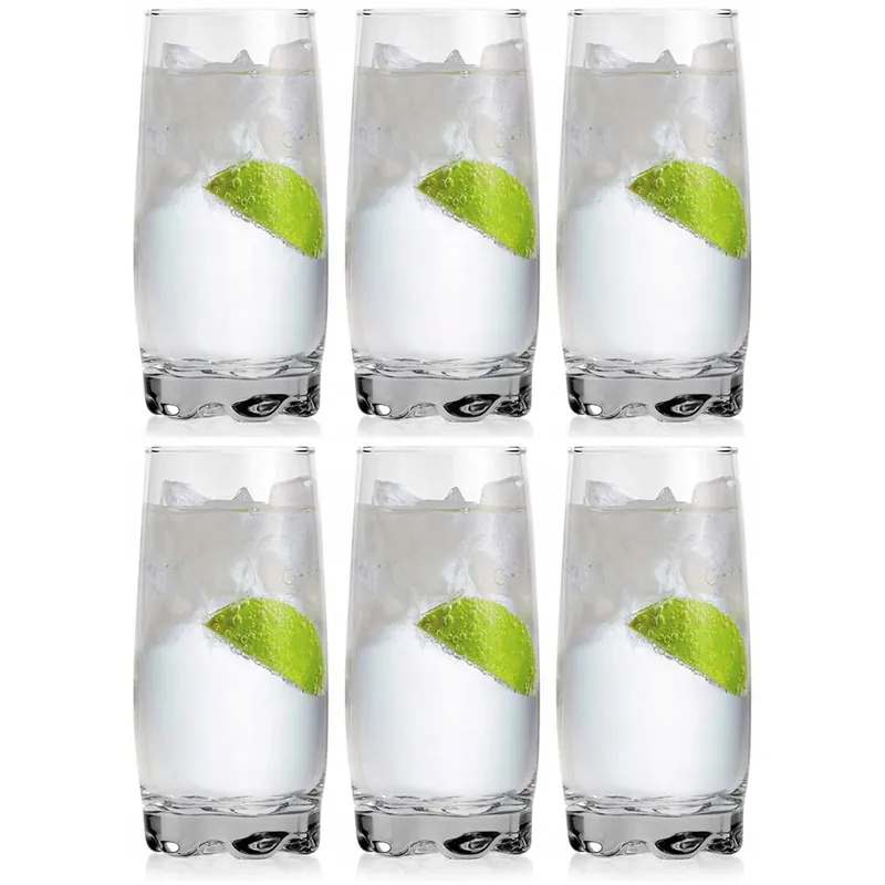 Popularny Szklanki wysokie long drink do drinków soku wody napojów 350ml 6szt.