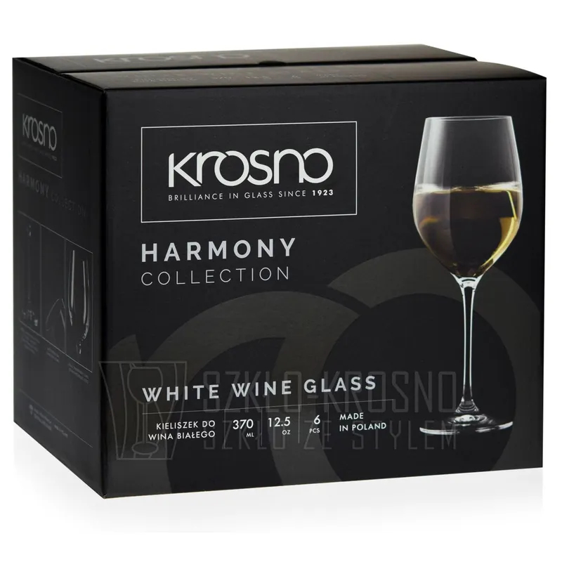 Łatwy zwrot Kieliszki do wina białego KROSNO Harmony 370 ml 6 szt.