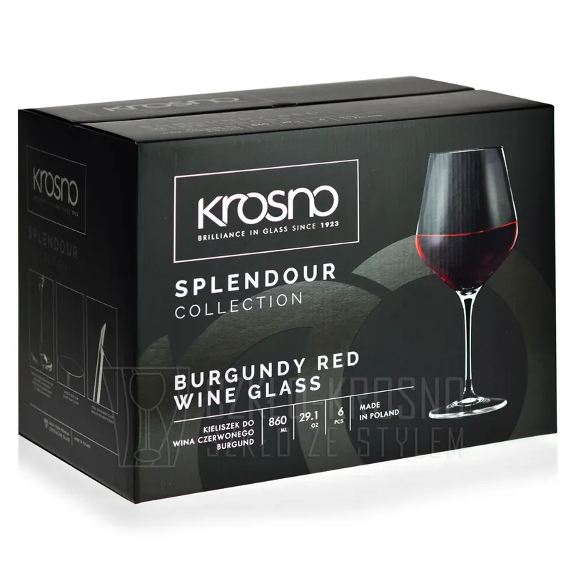 Kieliszki do wina burgund KROSNO Splendour 860/900ml Wyprzedaż