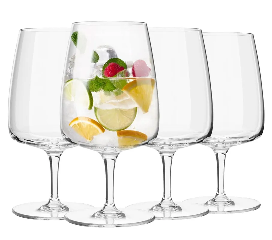 Niskie kieliszki do wody KROSNO Modern 330 ml 4szt Dostępne od ręki