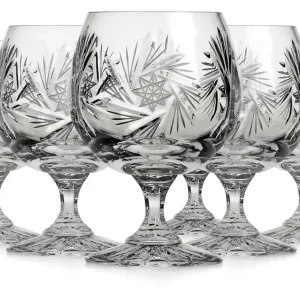 Piękne kryształowe kieliszki do koniaku JULIA Młynek 250ml 6szt Kup online