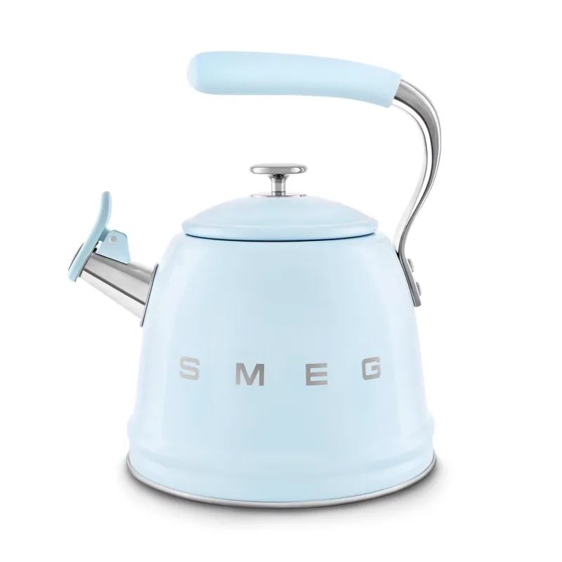 Ekspresowa dostawa Smeg - Czajnik z gwizdkiem, pastelowy błękit, 2,3 l