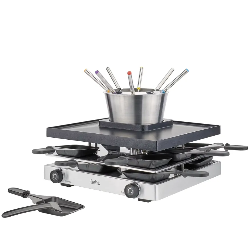 Spring - Raclette8fondue Classic zestaw do raclette i fondue, dla 8 os. Wyjątkowa oferta