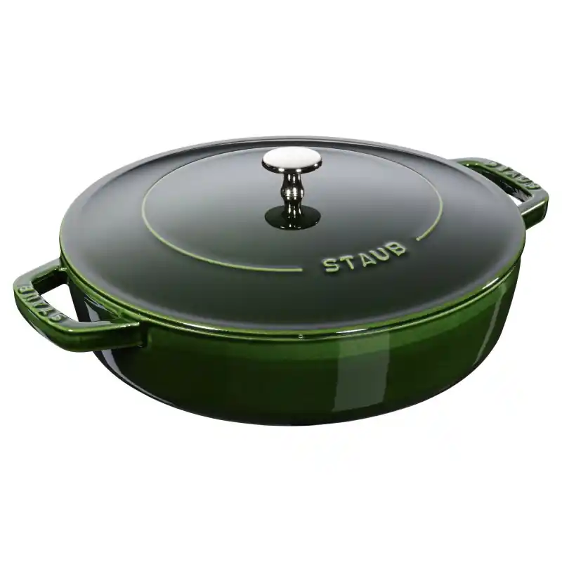 Staub - żeliwna patelnia do duszenia z pokrywką 24 cm, zielony Nie przegap