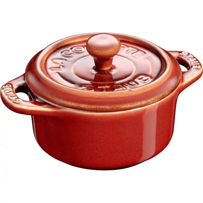 Super okazja Staub - mini cocotte okrągły 200 ml, kasztanowy