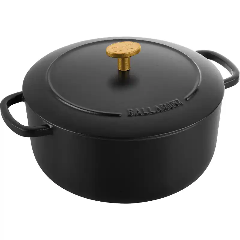 Okazja Ballarini - Garnek żeliwny okrągły Ballarini Bellamonte - 3 ltr, Czarny