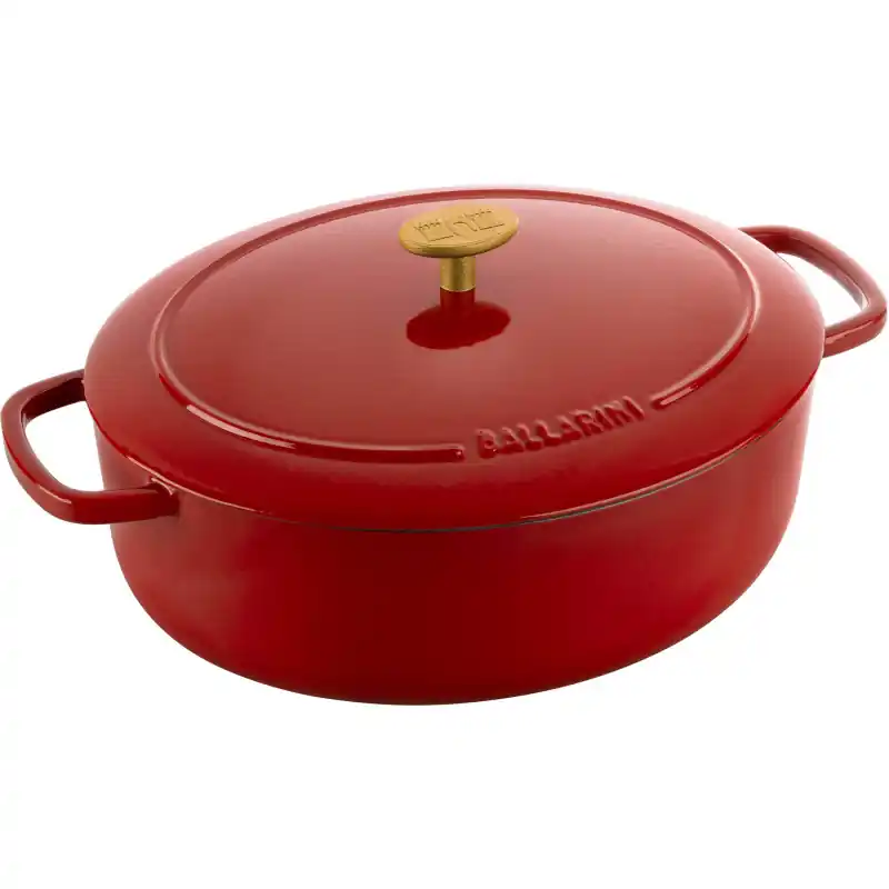 Najlepsza cena Ballarini - Garnek żeliwny owalny Ballarini Bellamonte - 4.5 ltr, Czerwony