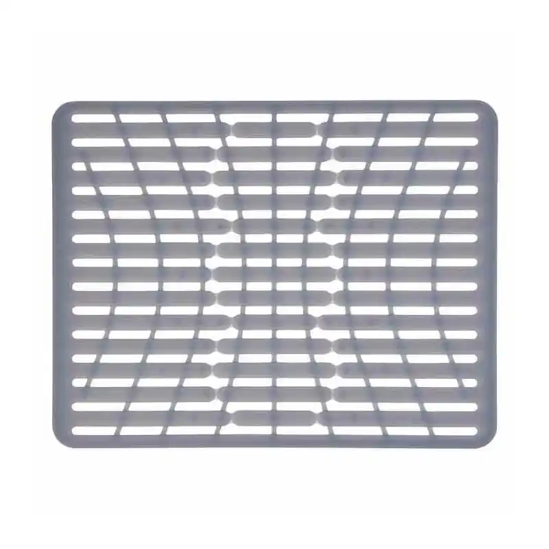 Wyjątkowa oferta OXO-Mata do zlewu 28x32cm. Silikon szara GoodGrips